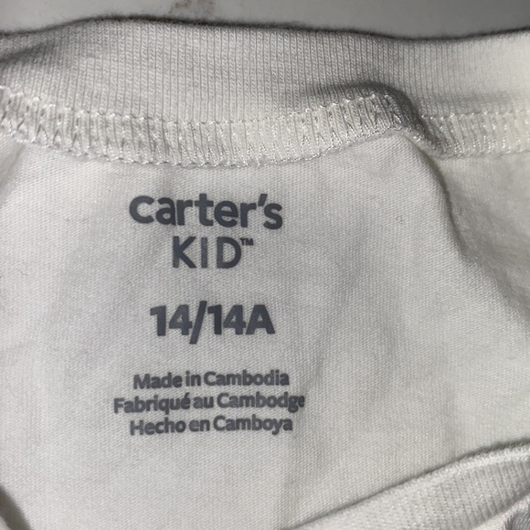 Carter’s Kid Heart T Shirt Stars Stripes Patriotic 4Th July Girls 14 - Picture 4 of 7